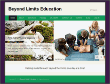 Tablet Screenshot of beyondlimitsedu.com